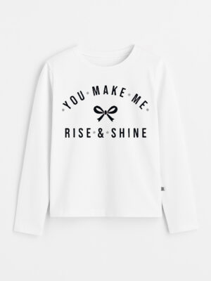 Camiseta Algodón y lycra de Nena RISE & SHINE