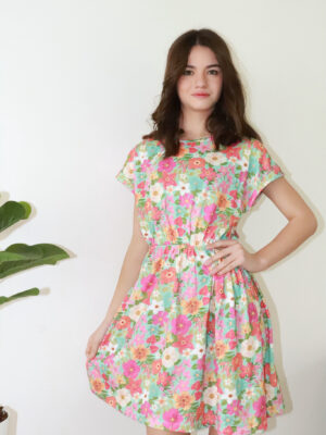V01A Vestido Cut Con Abertura Manga Japonesa Alg Jersey Nena