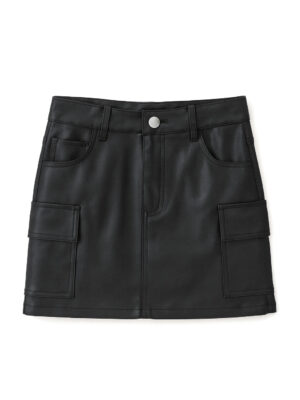 P119B Pollera Cargo De Cuerina Nena