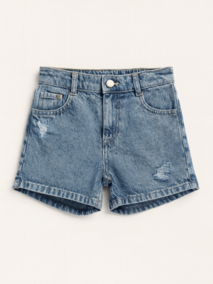 SJ2 Short Jean Rigido Con Roturas Aitana Nena