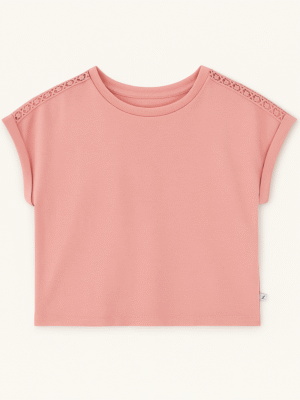 Remera Con Puntilla Nena