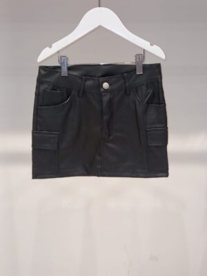P119B Pollera Cargo De Cuerina Nena