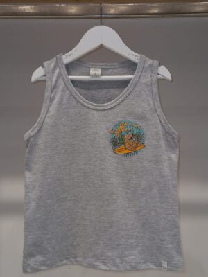 M01C Musculosa doble estampa SURFING TIME varon