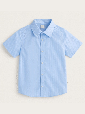 R40 Camisa Algodon Poplin Rayada Varon