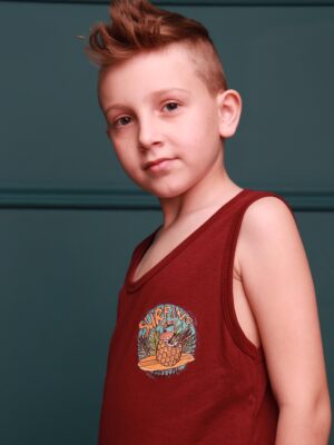 M01C Musculosa doble estampa SURFING TIME varon