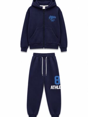 Conjunto Frisado Campera y Babucha con Estampa ATHLETIC