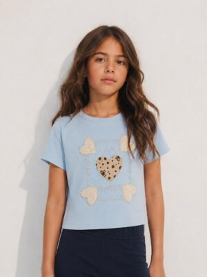 R05 Remera Nena Lycra "Love Sweet"