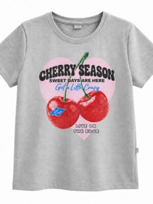 R05l Remera Basica de Jersey CHERRY SEASON