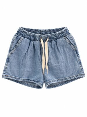 Short de jean Emilia liso con elastico