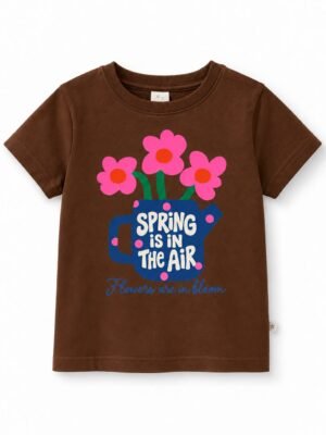 R05l Remera Basica de Jersey SPRING IS IN THE AIR