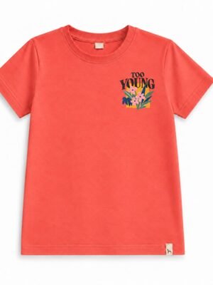 R05 Remera DOBLE ESTAMPA de Jersey TOO YOUNG