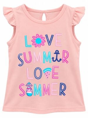 Musculosa con Volados LOVE SOMMER de BEBA - Cocos Kids