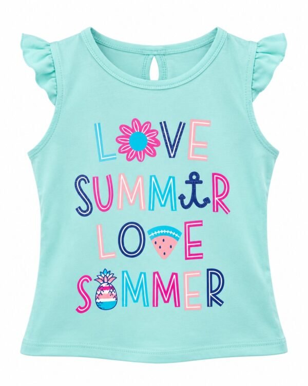 Musculosa con Volados LOVE SOMMER de BEBA - foto 2 - Cocos Kids